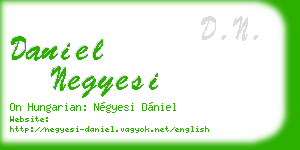 daniel negyesi business card